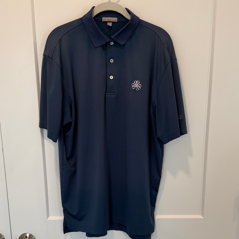 Peter Millar Dark Blue Polo Shirt - Erin Hills Logo